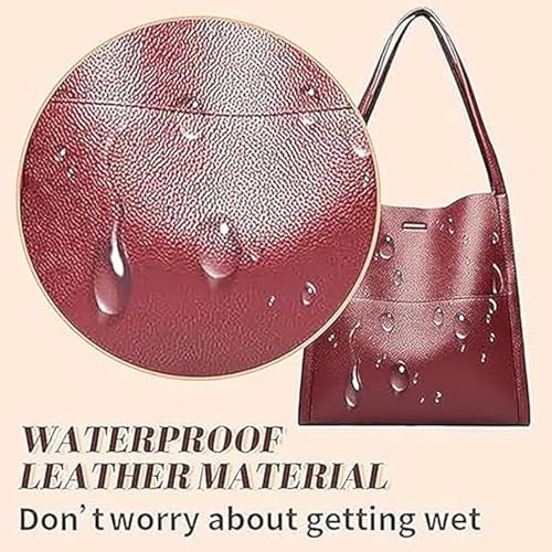 Elmyse Solid Color Genuine Leather Shoulder Bag - Crossbody Purse3