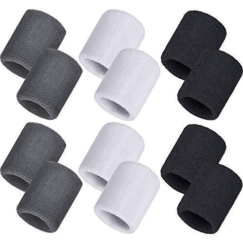 CASHWIN SiX Pair of 4-White and 8-Black Color Sweatband/Wrist Band/Support for Gym and Sports Activities (B08D9T6BKK) Amazon Price History, Amazon Price Tracker