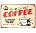 Produktbild RETRO METAL WALL SIGN TIN PLAQUE VINTAGE SHABBY CHIC COFFEE KITCHEN LOUNGE BAR LIFE by Harrington Marley