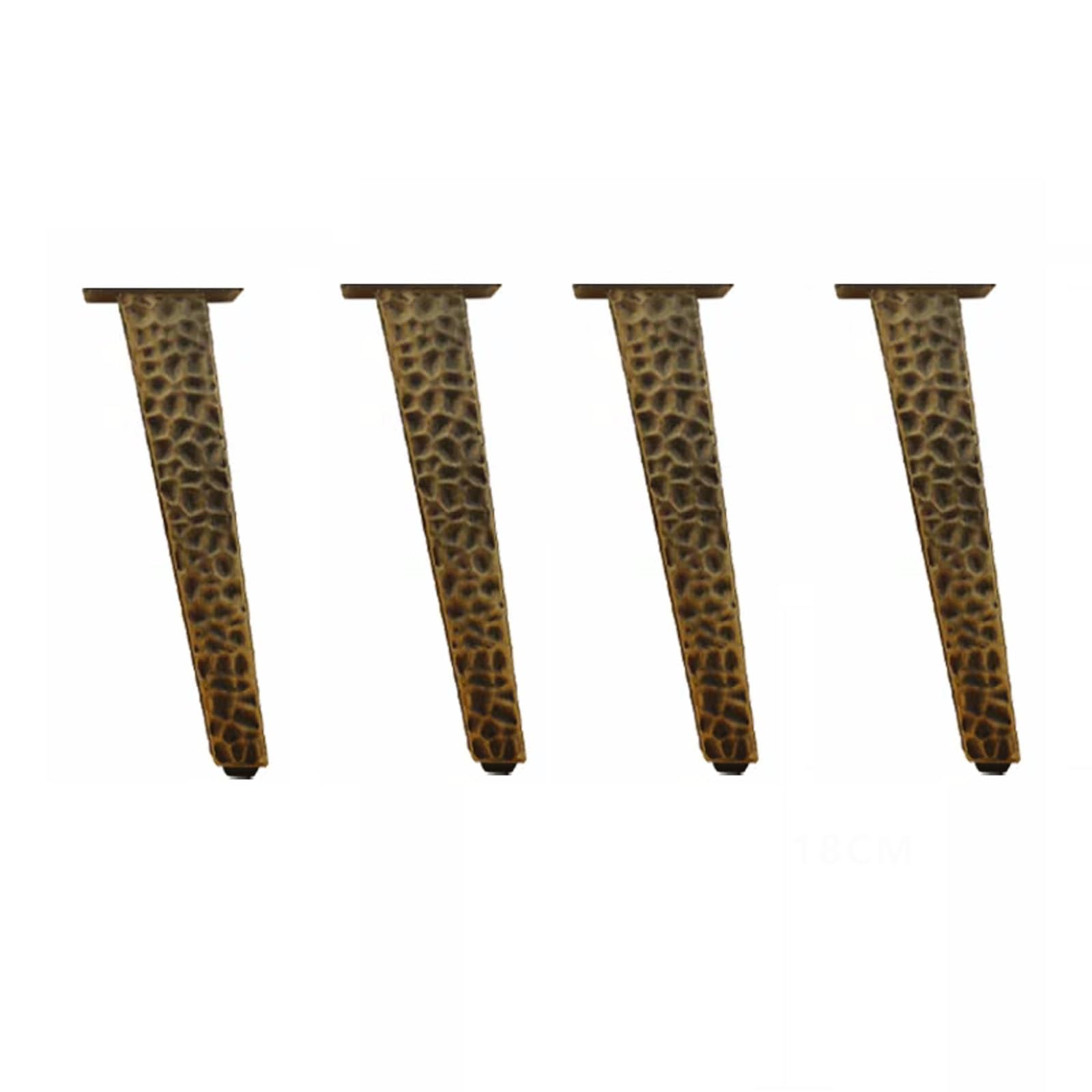 UYHBCNQD 4Pcs Furniture Legs Set Adjustable Replacement Legs Stainless Steel Furniture Foots with Rubber Pad for Benches,Dressers(Bronze,15cm)