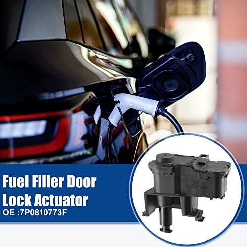 Image of ACROPIX Fuel Tank Cap Door Lock Actuator Fit for Volkswagen Touareg 2011-2017 7P0810773F - Pack of 1 Black