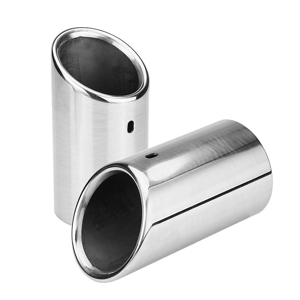 Embout de pot d’échappement,Tuyau d’Echappement Embout D'Échappement Silencieux pour B8 2007-2014 1 paire endrohre+embout échappement +embout échappement embout
