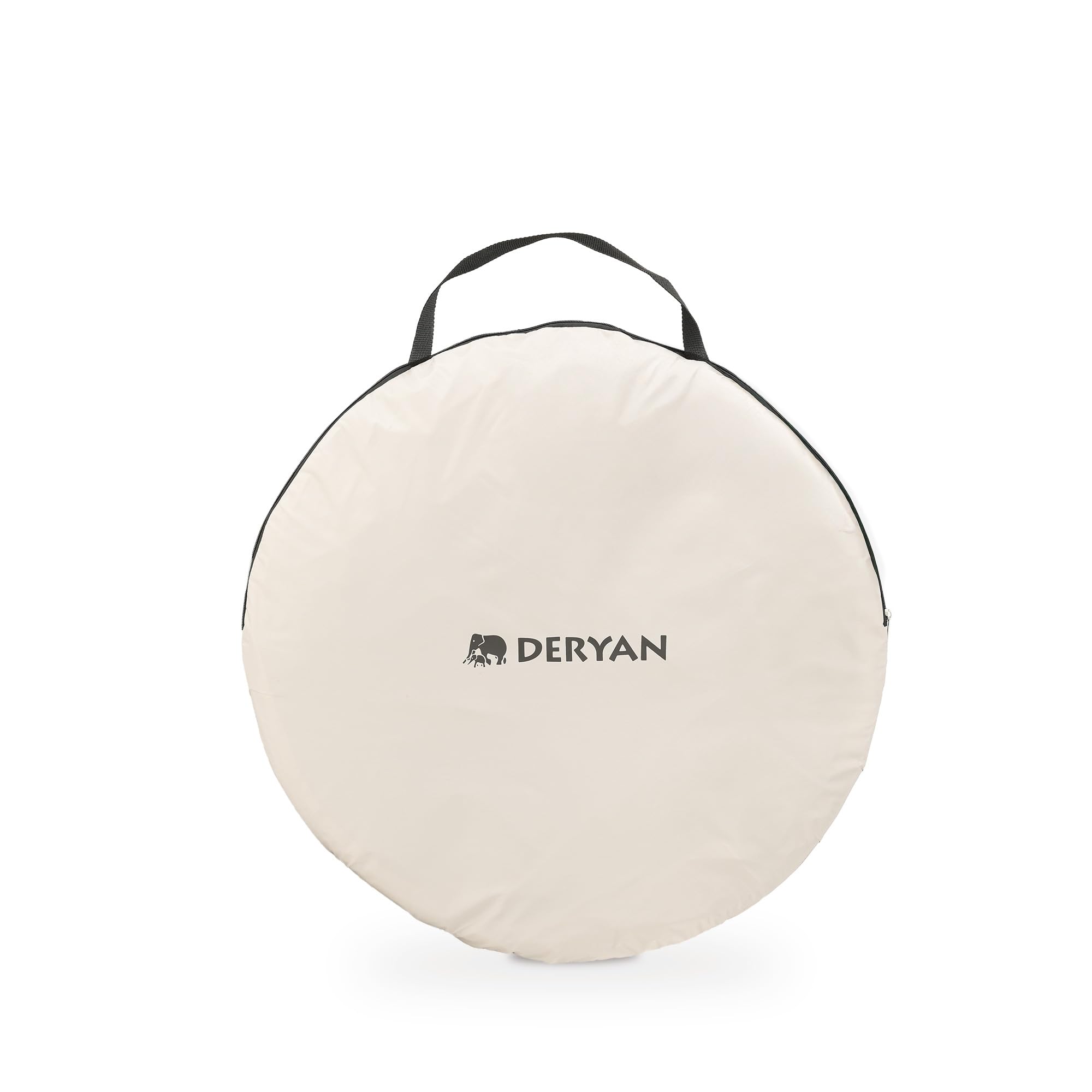 DERYAN Tenda da spiaggia pop-up, misura grande, 1 secondo, protezione UV 50+ e protezione dal vento, leggera e pieghevole, sabbia