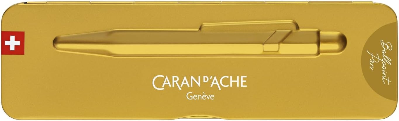 CREATIVE ART MATERIALS Caran D'ache Ballpoint Pen, Goldbar (849.999)