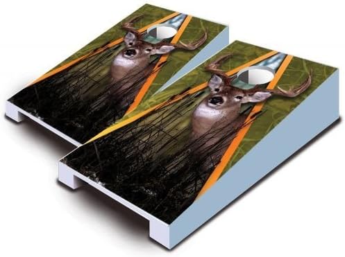 Buck Deer Whitetail Hunting Tabletop Desktop Cornhole Boards Game Set Bean Bag Tailgate Toss Mini Miniature