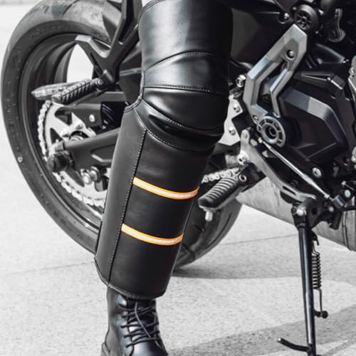 Rodilleras protectoras de PU cortavientos con bandas reflectantes 6