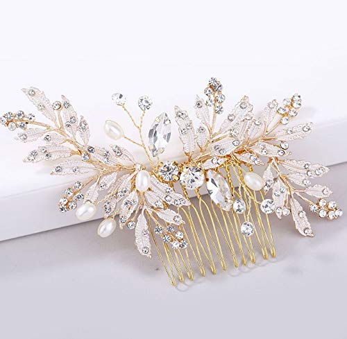 Fafavila Wedding Hair Comb Rhinestones Crystal Vintage Bridal Hair Clips Combs For Brides And Bridesmaids #TOP3