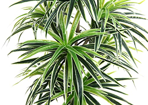 Soguyi 5Ft Artificial Trees Faux Dracaena Indoor Plant, Fake Plants With Plastic Nursery Pot, Silk Tropical Floor Plant For Office House Farmhouse Living Room Home Decor(Set Of 1) #TOP1