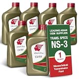 Idemitsu CVT Type N3 Transmission Fluid for Nissan Vehicles - 1 Quart, Pack of 6 | Specifically Formulated for NS-3 Specification | Anti-Wear Technology & Extended Fluid Life