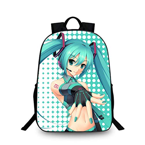 Cosstars Hatsune Miku Imagen Mochila de la Escuela Estudiante Bolsas Escolar Bolsa de Ocio Viaje Backpack /1