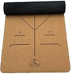 Maraal's TARU-GYPSY Organic Cork & Tree Rubber Yoga Mat 4MM Thick, Durable & Easy to Carry, Non Slip, Eco-Friendly, Anti Microbial.