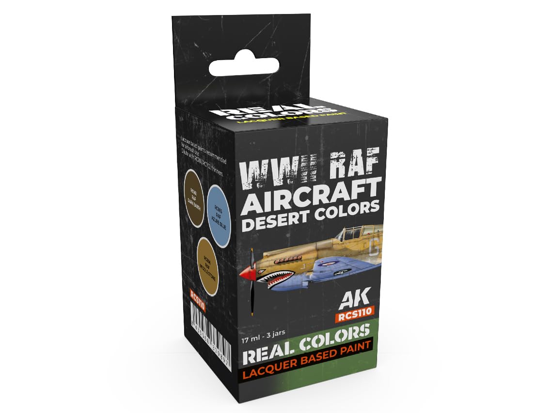 Ak Interactive Ak Real Colors Set Rcs110 Wwii Raf Aircraft Desert Colors (3X17ml)