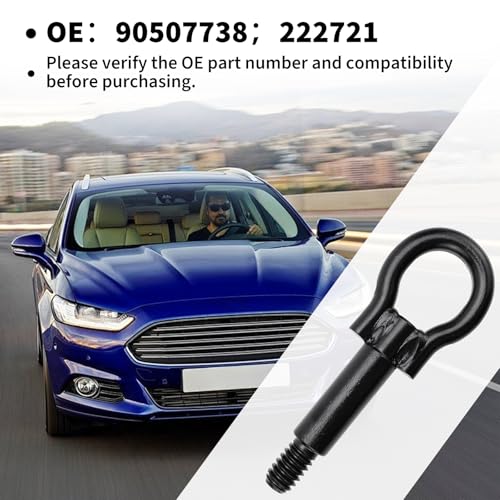 HZOUHONG Abschleppstange für Anhängerkupplung 90507738, Abschleppöse,Abschlepphaken, Auto Abschleppöse, Stoßfänger Zugösenhaken, Kompatibel für Vectra B/C Astra G/H Corsa C/D