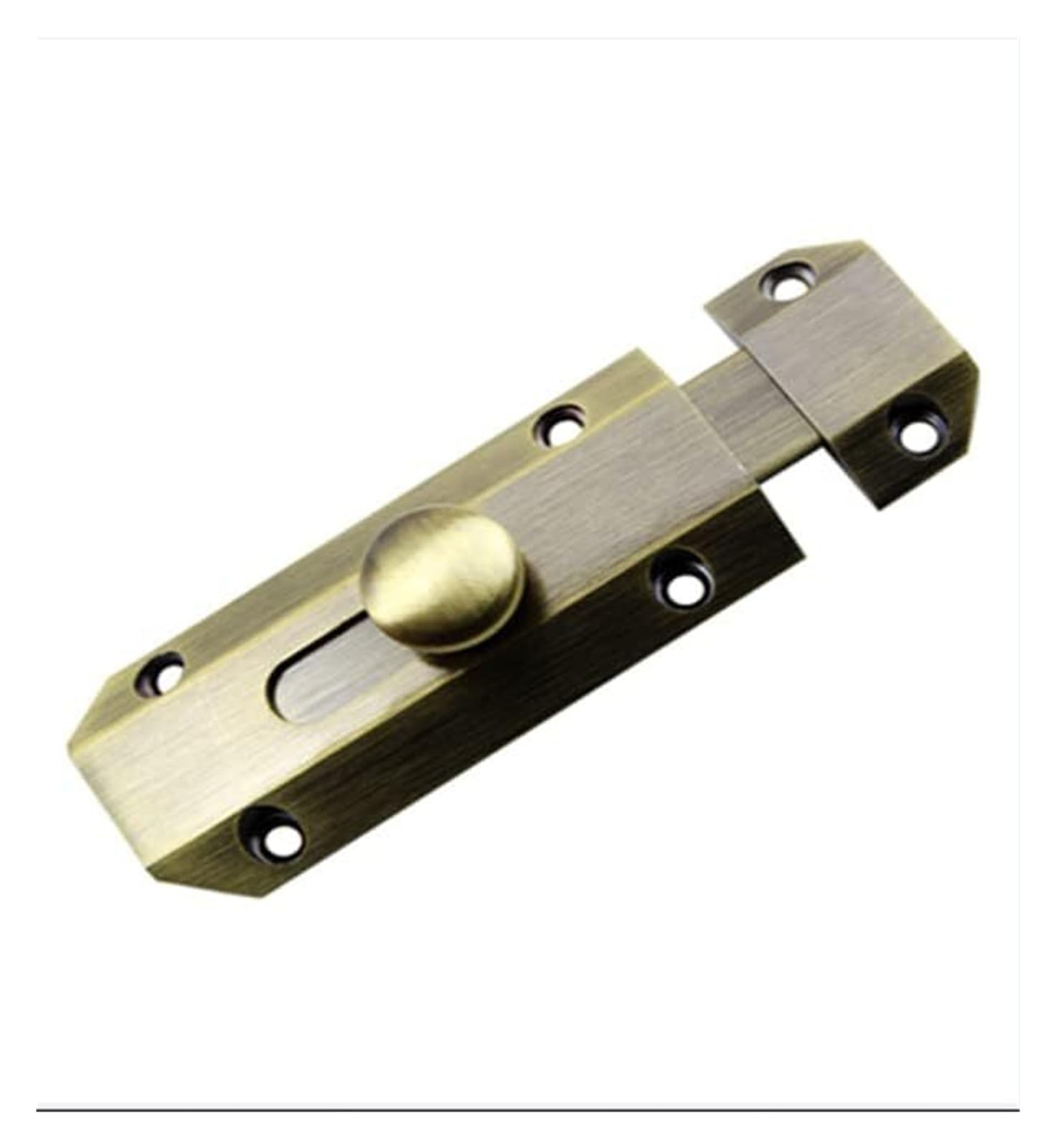 Door Lock Bolt,Slide Bolts Lock，Slide Latch Brass Security 180° Rotation Door Home Gate ty Clasp Hasp Lock Latch Latch for Home Security(Copper)