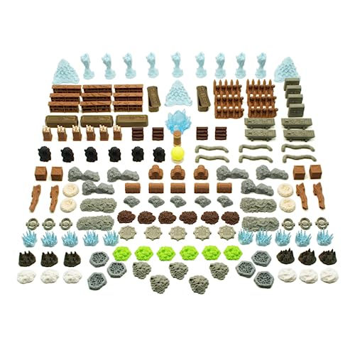 BG Expansions - Pack Completo Premium de Escenografía para Gloomhaven | 139 Piezas 3D | Construcciones, Mobiliario, Natura, Trampas y Extras | Accesorios Compatibles y Detallados a Todo Color