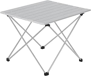 Tavolo Pieghevole Leggero Pieghevole Ultraleggero - In Lega Di Alluminio, 3 Misure S/M/L, Portatile Con Borsa, Per Esterno Tavolo Da Campeggio - Foto 6