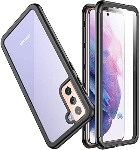 SPIDERCASE Designed for Samsung Galaxy S21 Plus Case, Built-in Screen Protector Fingerprint Unlock Full Protection Shockproof Anti-Scratched Rugged Case for Samsung Galaxy S21 Plus 6.7" 2021 Released