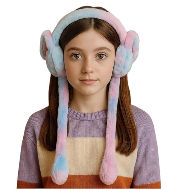 Nilkanth Exim Winter Premium Outdoor Wear Ear Muffs/Warmer for Kids and Adults, Ideal Head/Hair Accessory for winters (Purple-1)-picture-10