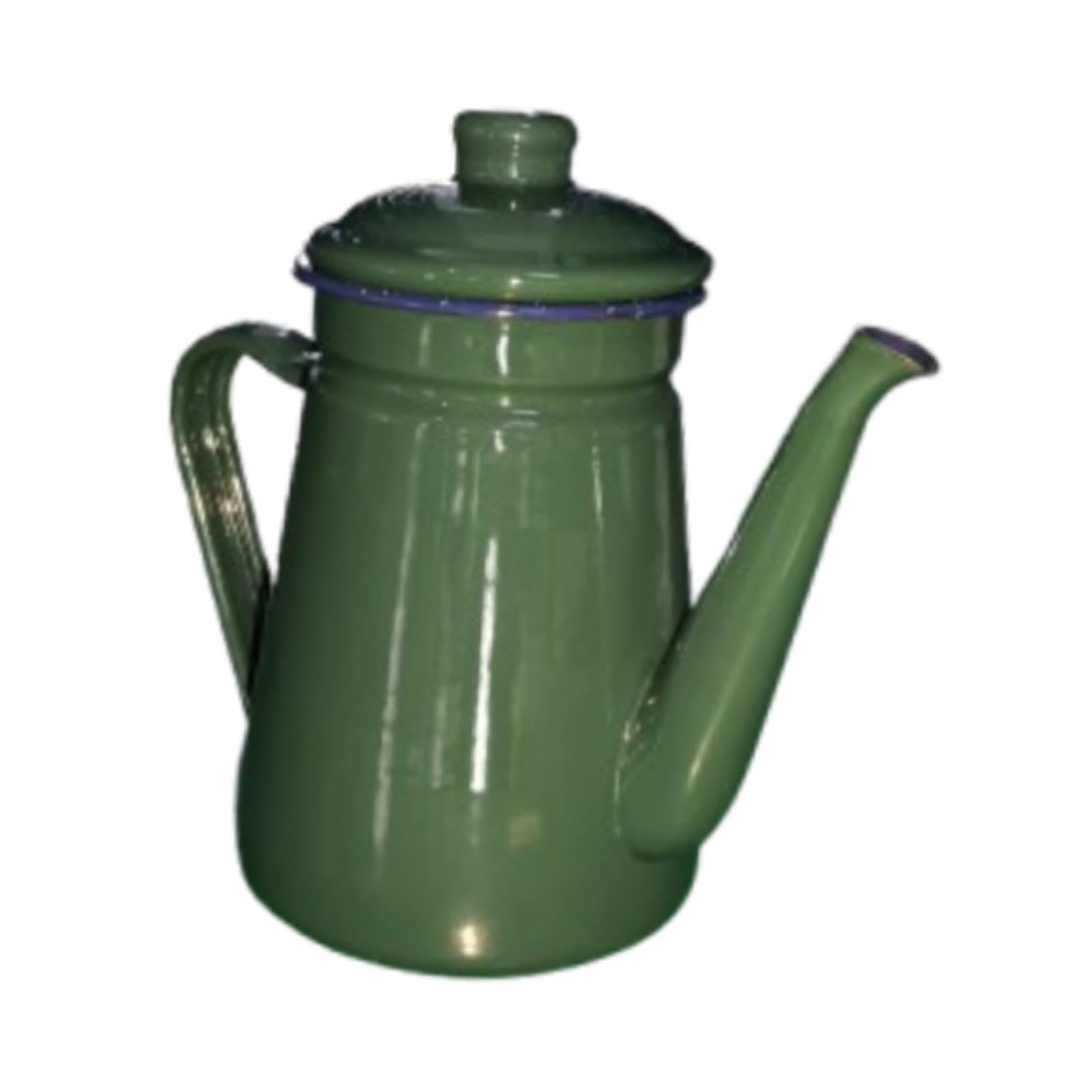 Cafetière, Bouilloire, Théière et Chauffe-Lait en Acier émaillé. pour Faire Bouillir Ou Infuser Le Thé, pour La Cuisine, La Maison, Les Réceptions et, Vert