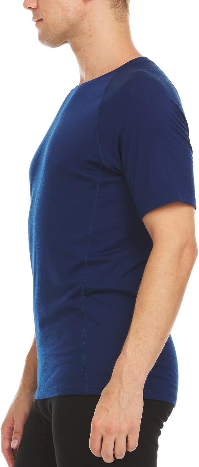 Merino Wool Mens Micro Weight Raglan T-Shirt - Short Sleeve Athletic Shirt - Anti-Odor - Moisture Wicking - Image 4