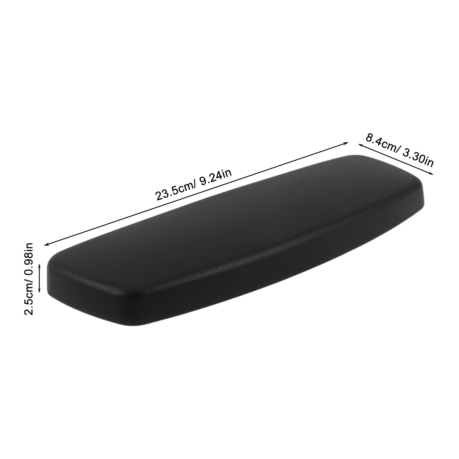 TOYANDONA Braccioli Regolabili in Pelle Pu e Plastica 2 Pezzi Design Ergonomico Supporto Comfort Migliorato per Sedia Ufficio e Gaming per Uso Quotidiano e Lavoro