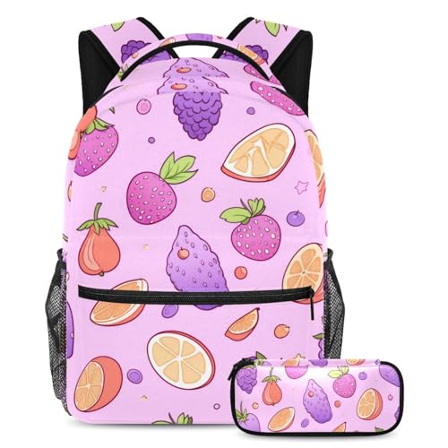 Sac à dos résistant aux charges scolaires lourdes pack complet avec trousse assortie