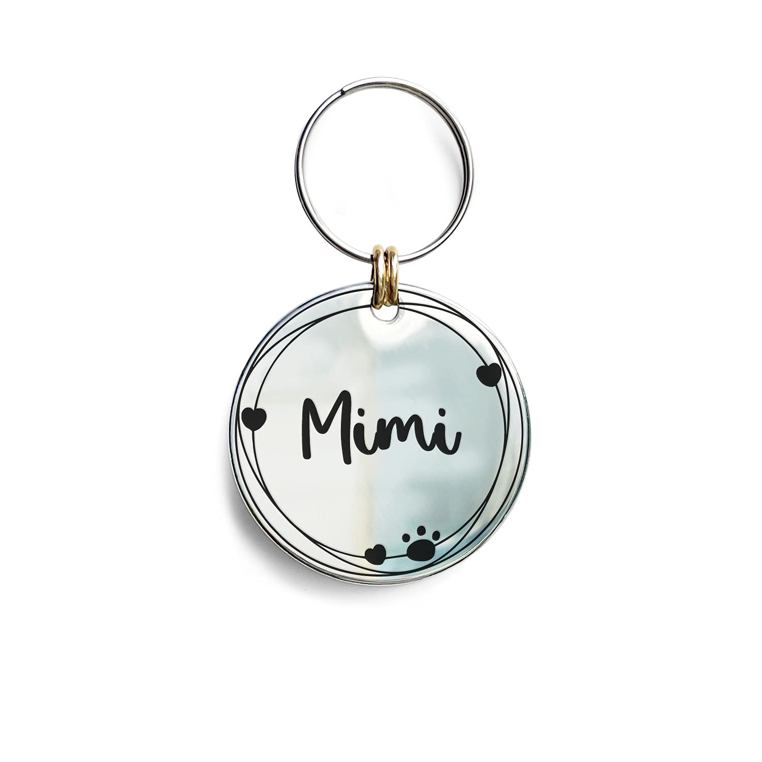 Cat Dog ID Tags Personalized 9 Corolla Styles Flower Wreath to Choose for Medium Pets Collar Accessories 316L Stainless Steel Engraved Custom on Both Side