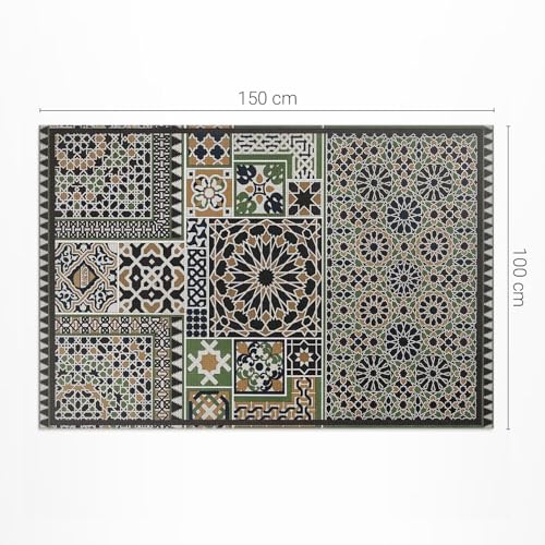 Tapis d'extérieur imperméable en PVC 100x150 résistant