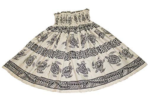 Hawaiian Pa'u Hula Skirt Hawaii Sea Turtle Print2