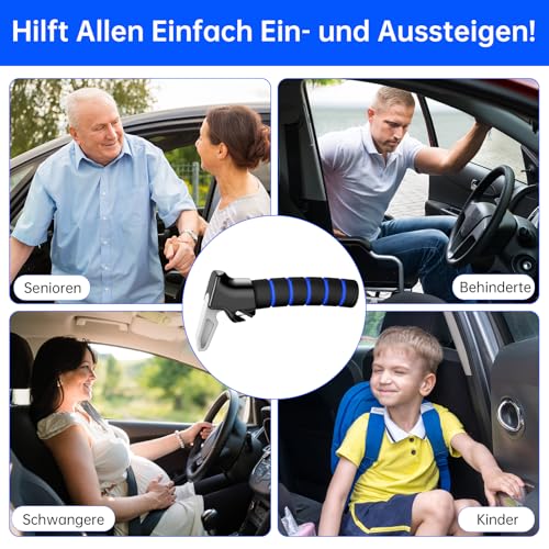 SYMYNELEC Ausstiegshilfe Auto Griff für Senioren: Einstiegshilfe für Schwangere, Menschen mit Behinderung und Kinder - Passt für die Meisten Fahrzeuge - Erleichtert Ein und Aussteigen