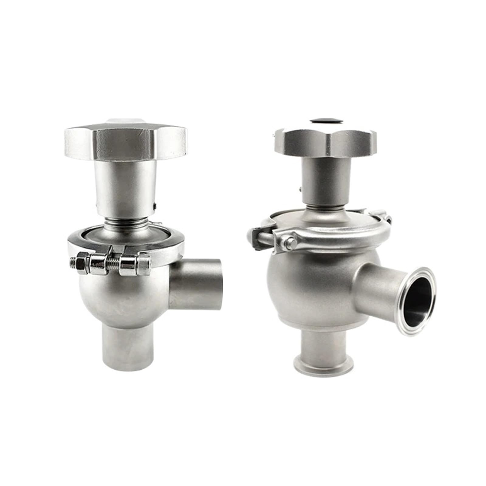 Vsppjyfg Welding Od 38Mm 1Pcs 1.5" Tri Clamp& Welding Od 25 32 38Mm Diverter Valve Ss304/316L Manual Shut-Off Valve For Flow Control(,Sus316l)