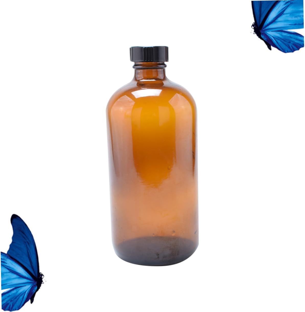 4pcs Brown Glass Storage Bottle Honey Jars Airtight Lid Kitchen Containers for Jam Salt