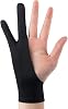 Premium Black Tablet Drawing Glove Artists - Anti Smudge, Breathable 3 Layer Design with 2 Finger Support Sketching and Painting on Screens – Ideal Digital Creatives M