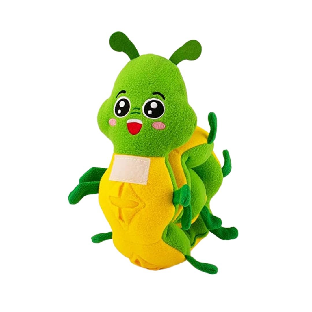 PETMAX Dog Snuffle Toys-Caterpillar Shape Dog Squeaky Toys with 3 Squeakers,Plush Enrichment Dog Toys Treat Dispensing Dog Toys,Chewing Toys for Boredom and Stimulating for Small Medium Dogs (B0C6MTNYVV) Amazon Price History, Amazon Price Tracker