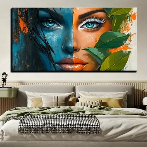 Affiche yeux abstraits TONGYINLI impression d'art sur toile 65x130cm