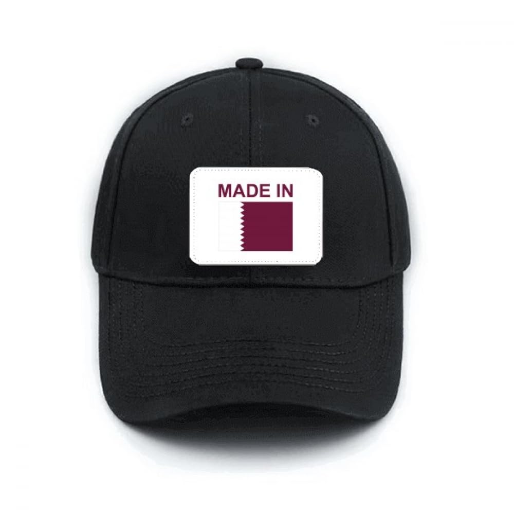 Casquette baseball Qatar Country Love noire idéale pour les sorties et le sport