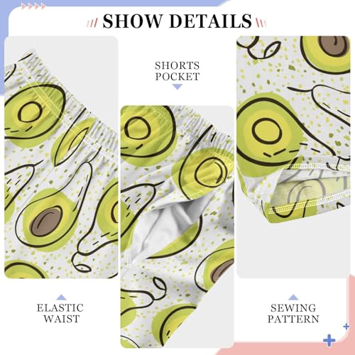 Avocado Hand-Drawn Food Boys Pants for Kids Jogger Pants with Pockets S-XL4