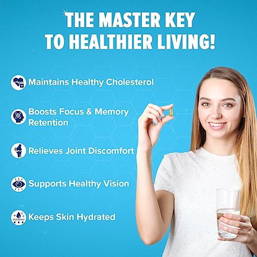 Image of GNC Triple Strength Fish Oil Omega 3 Capsules for Men & Women | 60 Softgels (pack of 2) | 900mg EPA & DHA | Improves Memory | Protects Vision | No Fishy Aftertaste | Supports Family Health | USA Formulated