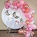 Produktbild Heboland Ballon Girlande Ballonbogen Kit 110 Stück Ballons und Rosa weiße Luftballons Set 5m Lange Ballongirlande für Mädchen Kinder Baby Geburtstag Party Deko