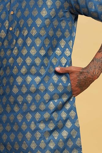 Image of BE ACTIVE Cotton Kurta for Men | Traditional and Refined Design | Indian Kurta | Full Sleeve Kurta