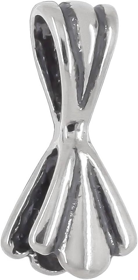 Sterling Silver Pinch Bail Pendant Clasp Connector for DIY Jewelry Pendant