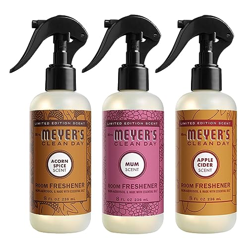 MRS. MEYER'S CLEAN DAY Room Freshener Variety Pack (Apple Cider + Acorn Spice + Mum)