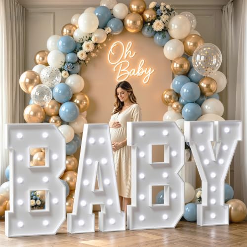 Image of Marquee Numbers, 4FT Marquee Light Up Numbers 6 With Cool Light | Large Numbers with Cool light for 16th 60th Birthday Party Decorations, Anniversary Decor 22 Pcs Accessory Set