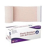 Dynarex 3660 Elastic Bandage with Self-Closure, 4' x 5 yds, Provides Compression for Injuries, Cotton, and Spandex, Non-Sterile and Latex-Free