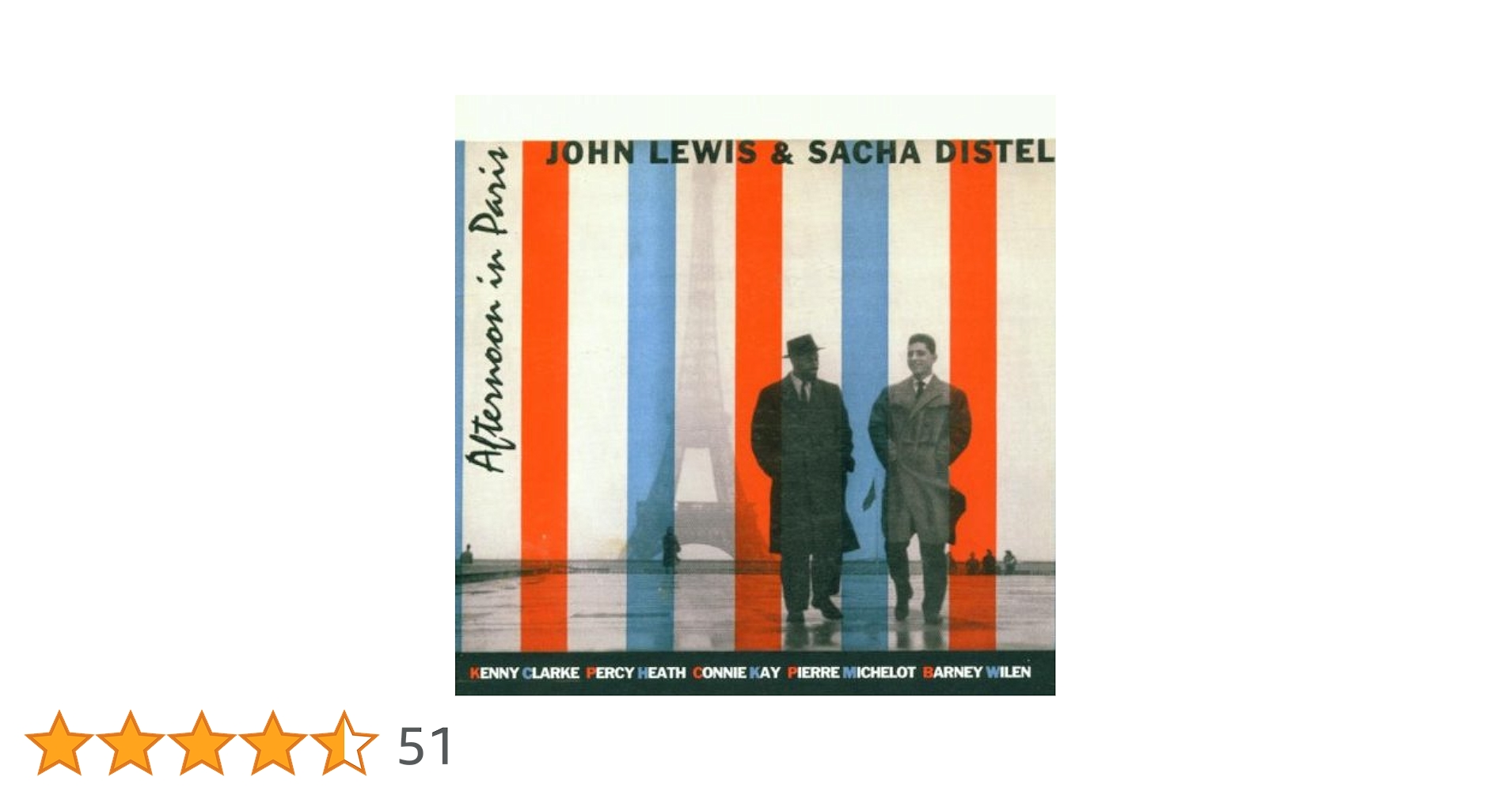 CD John Lewis,sacha Distel Afternoon In Paris WPCR25133PROMO ATLANTIC Japan 紙ジャケ プロモ /00110 Afternoon In Paris