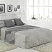 Dhestia Home - Edredón Conforter Nórdico Ajustable Invierno para Cama Lía Gris (Cama 135)