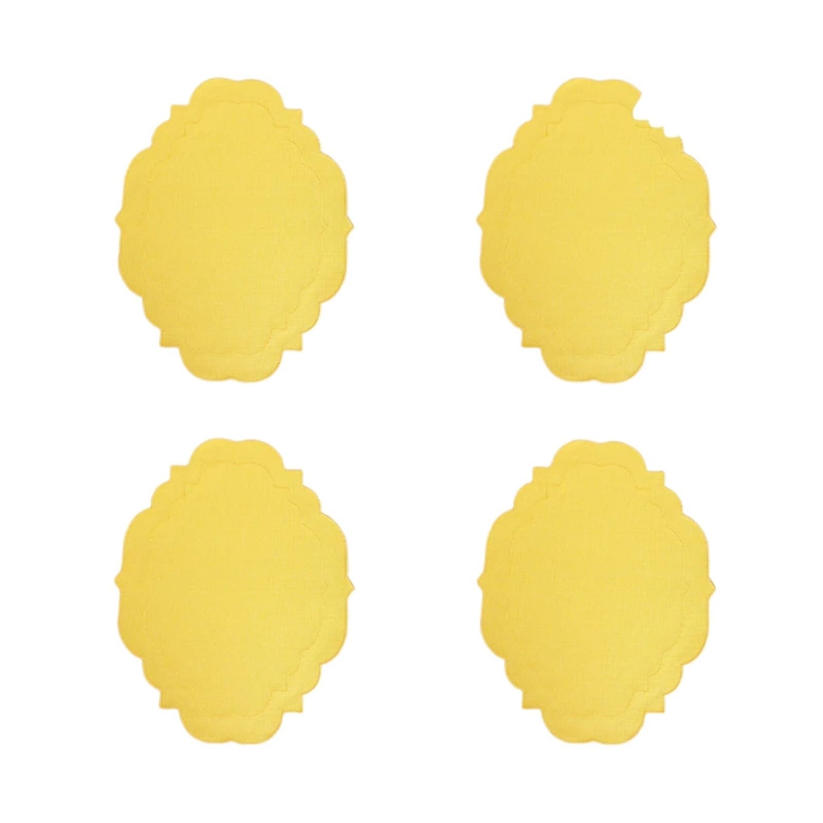 Tapis de table lavables napperon jaune 45x35cm pour bol et pot