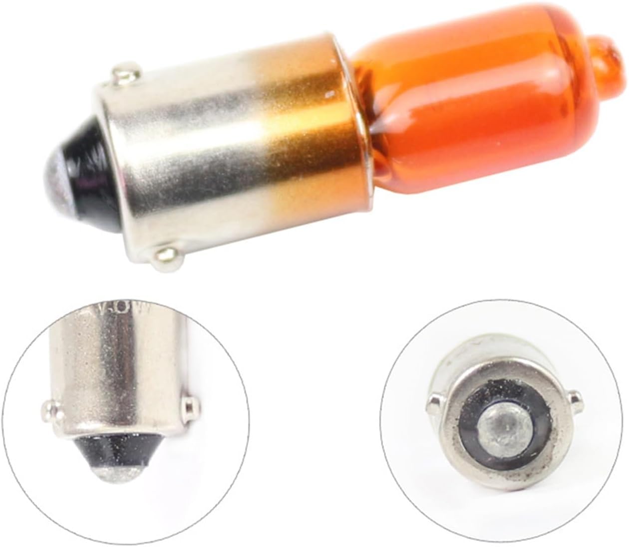Motorcycle Indicator Bulb 12V 6W 4Pcs Motorbike Indicator Light Super Bright for Car Motorcycle