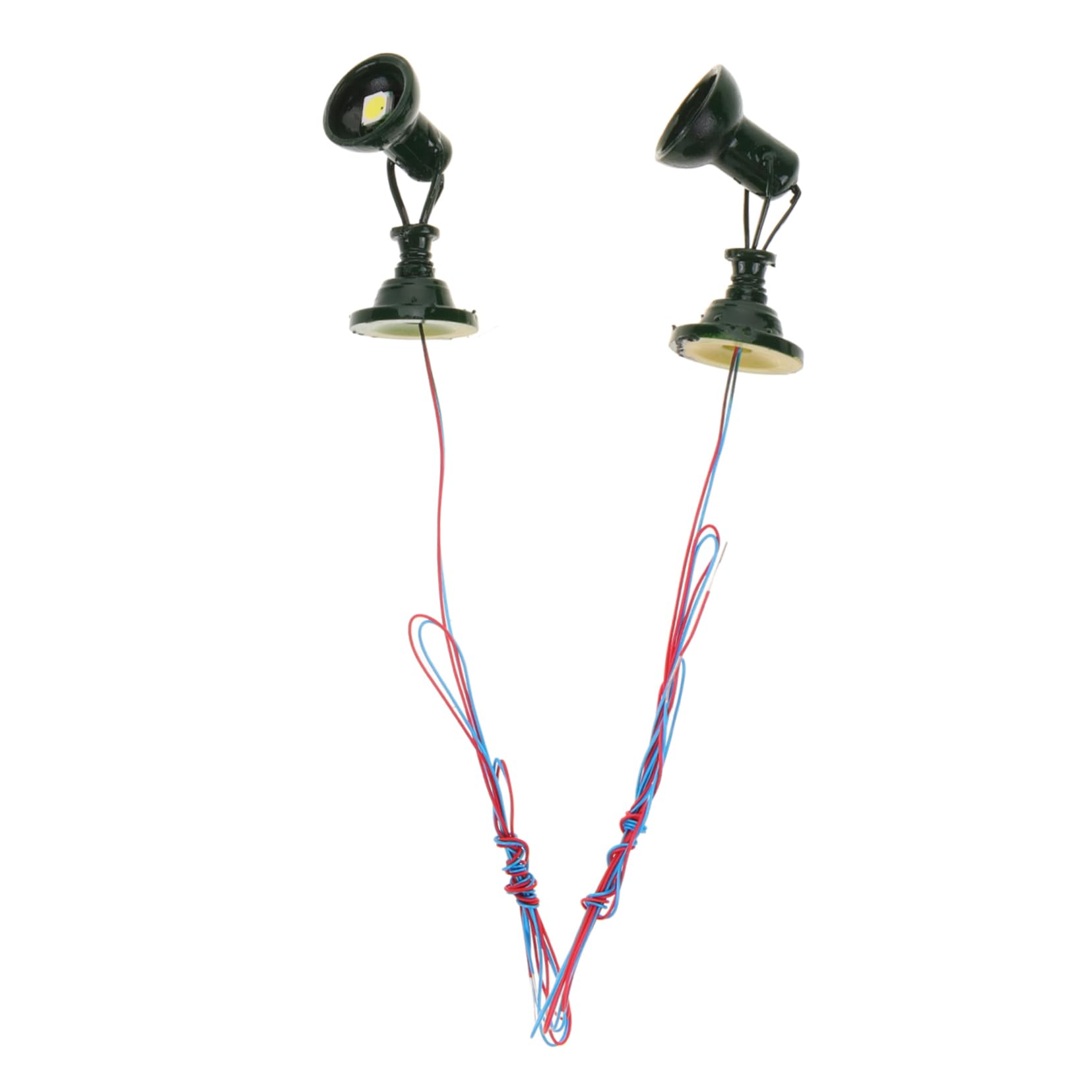 KONTONTY Train Model Ornaments Mini Signal Lamp Sturdy Stainless Steel Railroad Decor Table Spotlight Miniature Signal Light for Layout