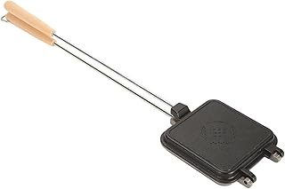 Sandwich Maker Pan, 22.8x5.1in Square Flip Grill Pan Press Double Sided Anti Stick Easy Clean Versatile Panini Maker Pan for Breakfast Gas Stove Induction Stove Aluminium Alloy